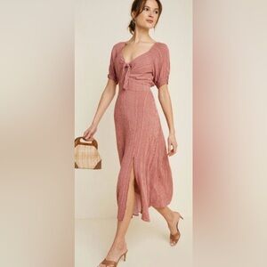 Hayden Red Striped Maxi Dress